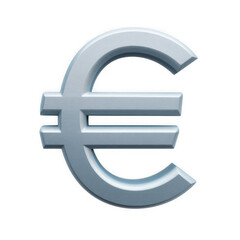 Fototapeta premium Shiny metallic euro symbol currency sign finance money investment european economy