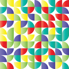 Colorful Abstract Pattern with Circles in Gradient Colors Background Design Element