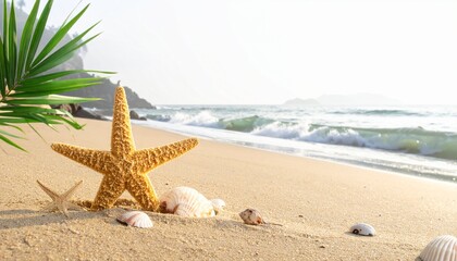 starfish on a sand dune on the beach