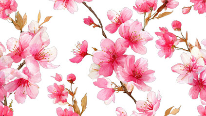 Delicate pink blossoms on dark branches, a close-up view