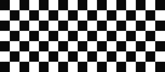 Fototapeta premium Black and White Square Grid Pattern, Geometric Abstract Background, Popular Vintage 90s Style, Monochrome Repeating Design, Retro Minimalist Graphic, Modern Background Illustration for Creative Use.