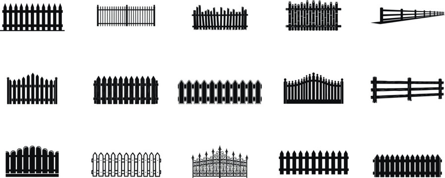 Variety of fence designs and styles