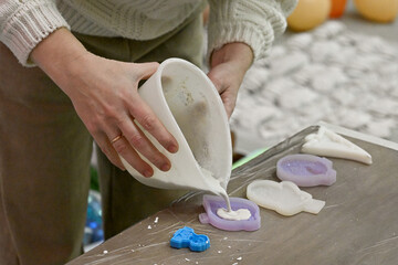 plaster, gypsum, hand-painted, colorful, handmade, handcrafted, figurine, statue, sculpture, home decor, interior, artistic, craft