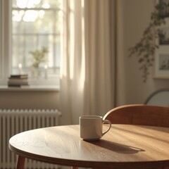 cup of coffee on table