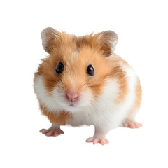 Cute hamster or guinea pig isolated on a white background