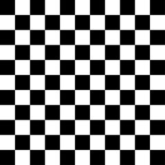 Black white checkerboard seamless pattern or Black and white square grid pattern for background vector illustration