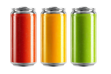 Natural energy drinks isolated on transparent background