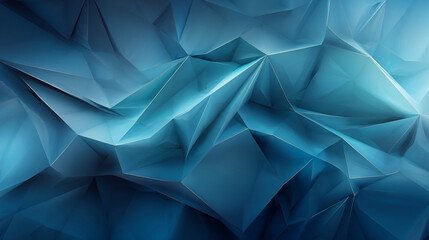 Obraz premium Blue Abstract Polygon Background With Geometric Triangles For Modern Design Projects And Visual Arts