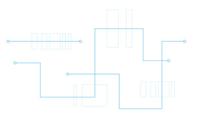 Abstract futuristic technology background. Technology background with crossed lines and dots.