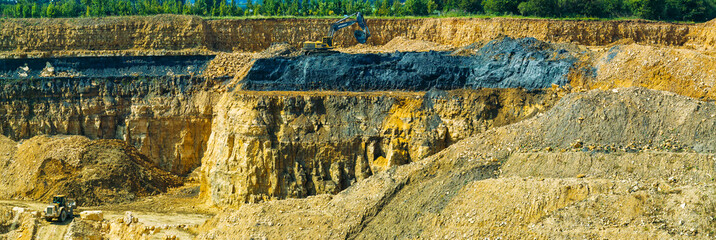 open cast mine mining quarry industrial site