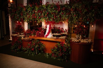 fifteen years anniversary decoration and food