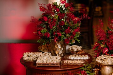 fifteen years anniversary decoration and food