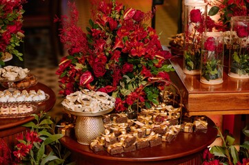 fifteen years anniversary decoration and food