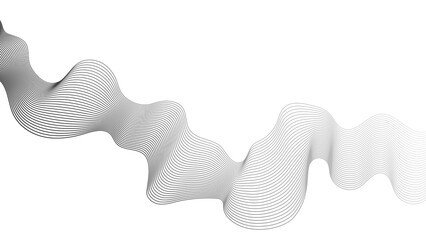 Abstract backdrop with grey wave gradient lines