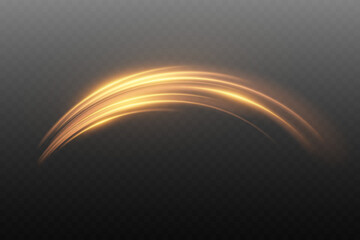 Futuristic golden speed lines with glowing energy flow.