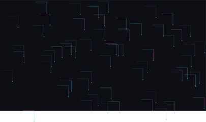 Abstract Blue Digital Network Technology Background with Geometric Line Connections, Cyber Security and Data Visualization Concept on Dark Background