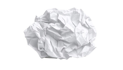Obraz premium Crumpled sheet of white paper