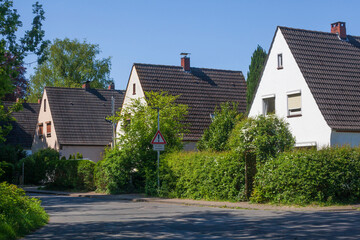 Wohngebäude im Grünen, Schönebeck, Bremern-Nord, Bremen, Deutschland