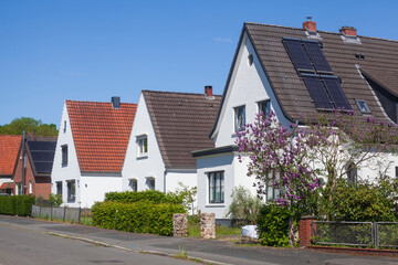 Wohngebäude im Grünen, Schönebeck, Bremern-Nord, Bremen, Deutschland