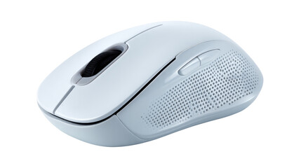 Wireless mouse with ergonomic shape Transparent background, PNG file