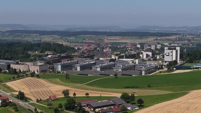 ETH Honggerberg Campus Aerial View in Zurich