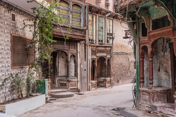 Fototapeta premium Sethi Mohallah neighborhood in the old town of Peshawar, Pakistan