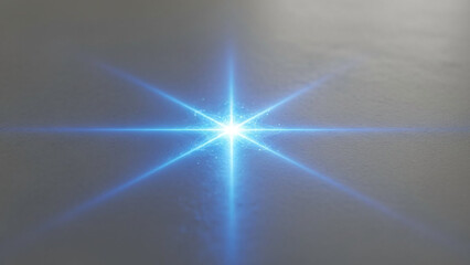 Fototapeta premium Vibrant blue starburst effect on dark background