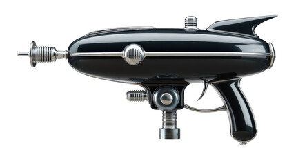 Simple and sleek ray gun, Transparent background, PNG file