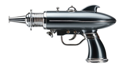 Simple and sleek ray gun, Transparent background, PNG file