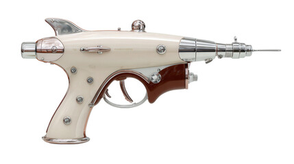 Simple and sleek ray gun, Transparent background, PNG file