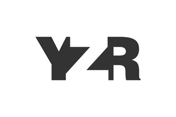 YZR logo design. Initial letter Y Z R bold font style for tech startups, consulting, corporate branding. Creative company name, headlines typography identity, trendy logotype.