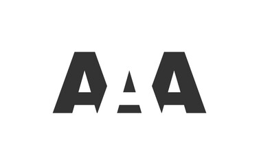 AAA logo design. Initial letter A A A bold font style for tech startups, consulting, corporate branding. Creative company name, headlines typography identity, trendy logotype.