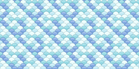 Serene blue and white scales pattern.  Perfect for backgrounds, textiles, or website design.  Evokes calmness, water, and nature. © Olena