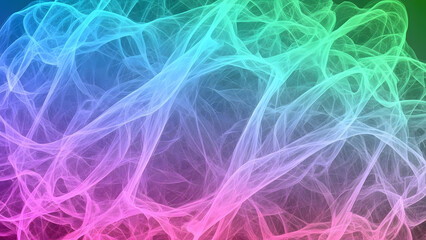 Vibrant abstract flow of colorful light and smoke creating a dynamic digital background isolated on white background