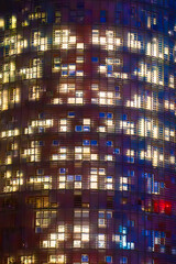modern building in night