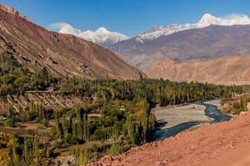Upper Chitral valley in Pakistan