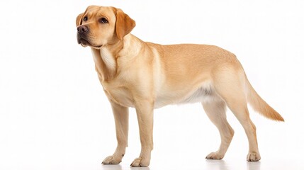 Loyal Canine: The Labrador Retriever stands with an air of noble dignity, exhibiting its distinctive coat, embodying the essence of a faithful companion.