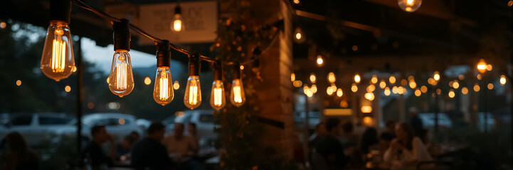 light bulbs on a wire isolated on a transparent background