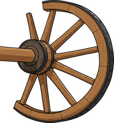 Bullock Cart Wheel Detail