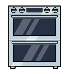 Modern Double Oven Kitchen Appliance