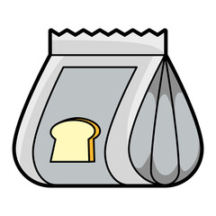 Illustration of Bread Bag for Fresh Baked Goods