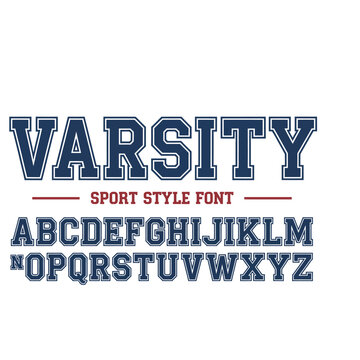 Athletic Varsity Font Mega Bundle: Collegiate Sports Alphabet and Jersey Numbers Pack