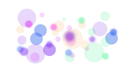 Colorful Bokeh effect PNG