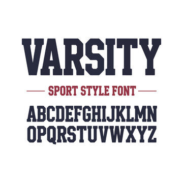 Master Athletic Font Collection: Collegiate Varsity, Sport Style Alphabet & Numbers Bundle
