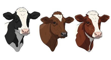 穏やかな眼差し 牛たちの肖像画