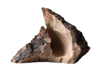 Sculptural Stone with Hollow Center