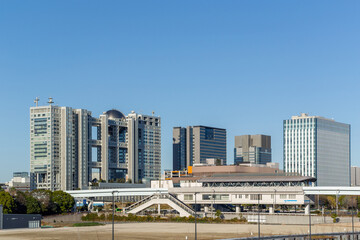 晴天の臨海副都心・お台場の街並み