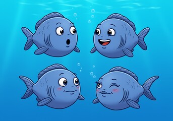 海中仲間たちの表情豊かな瞬間