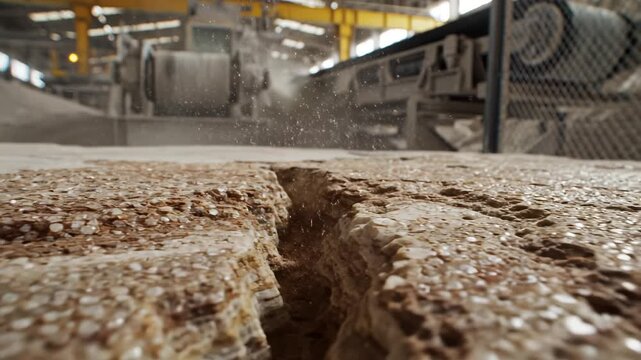 Closeup of industrial aggregate material