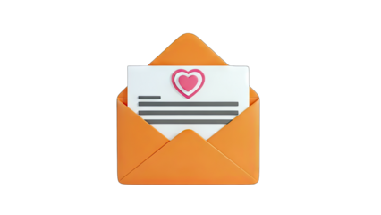Love Letter in Envelope: Romantic Message Concept